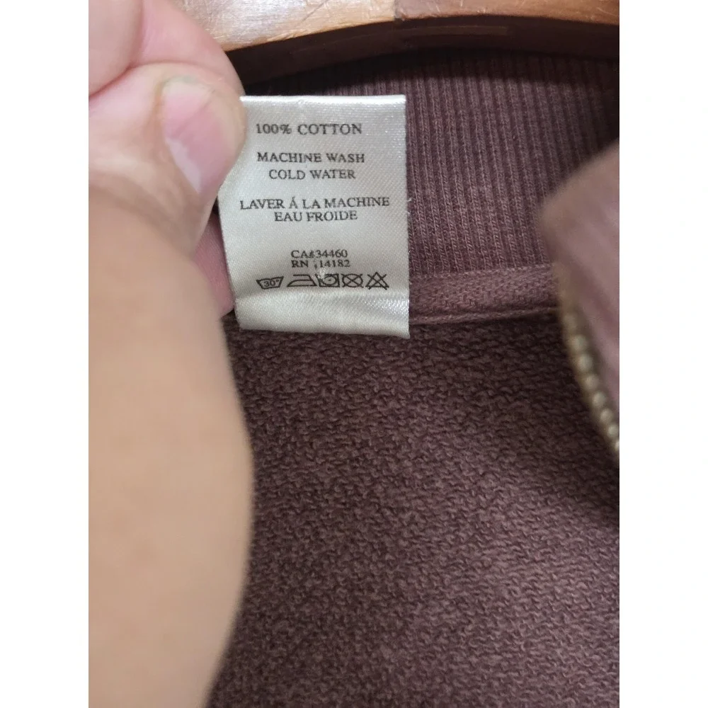 Ed Hardy Sweatshirt Mens XL Brown Full Zip Fleece New York City Tattoo Graphic - Picture 10 of 13